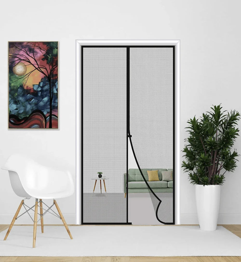 Magnetic Mosquito automatically closing Net for Door | Mosquito Curtain for All Door Types & Sizes | Auto-Closing Insect Screen to Keep Mosquito Out