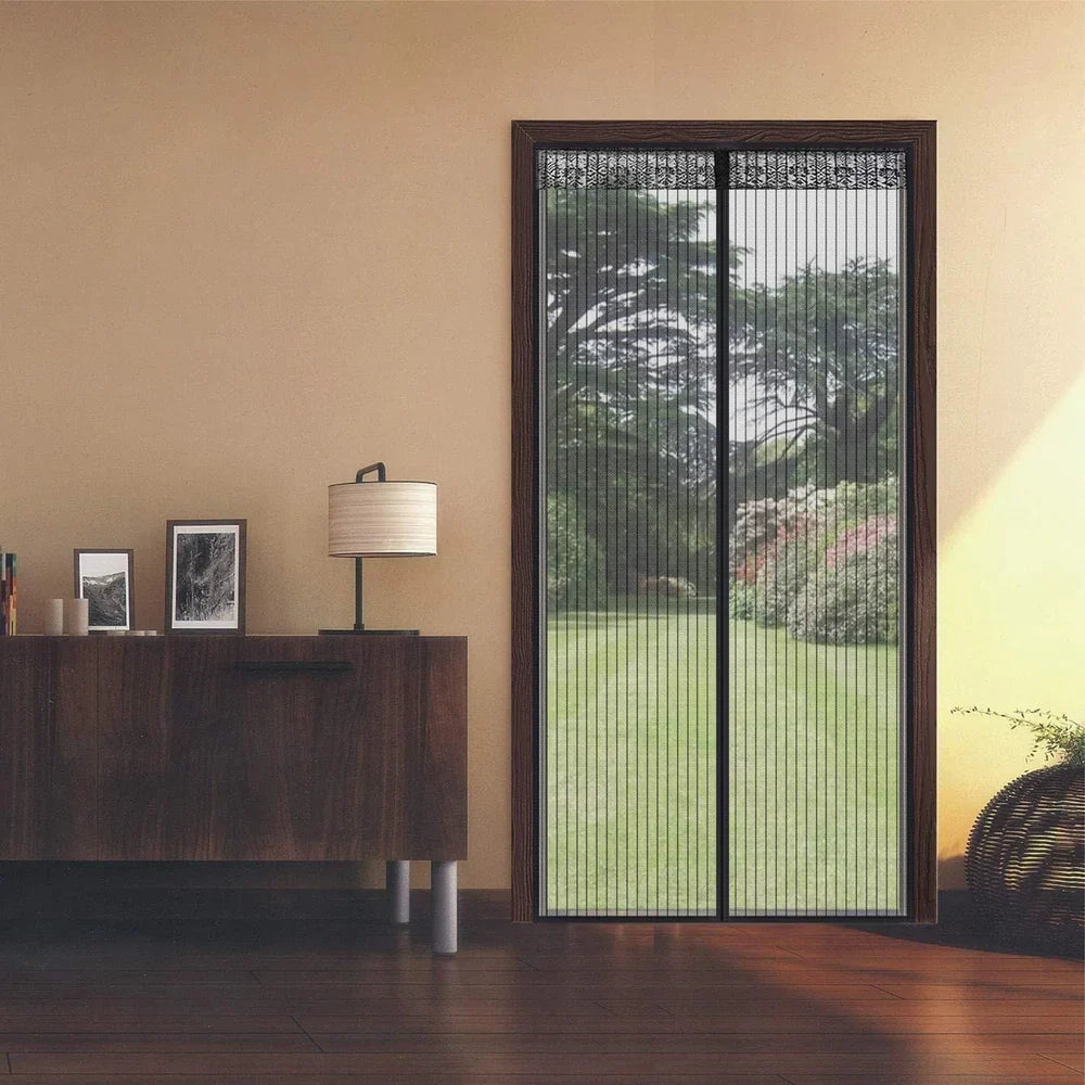 Magnetic Mosquito automatically closing Net for Door | Mosquito Curtain for All Door Types & Sizes | Auto-Closing Insect Screen to Keep Mosquito Out