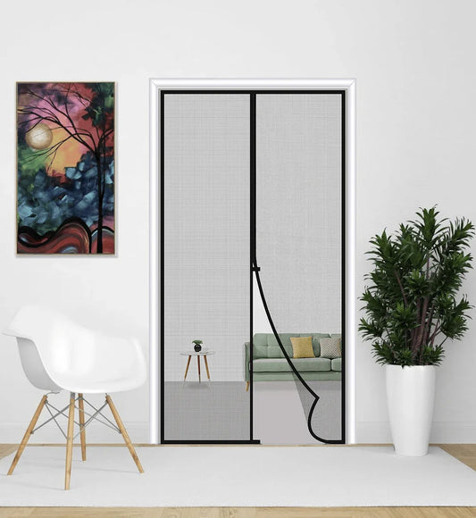 Magnetic Mosquito automatically closing Net for Door | Mosquito Curtain for All Door Types & Sizes | Auto-Closing Insect Screen to Keep Mosquito Out