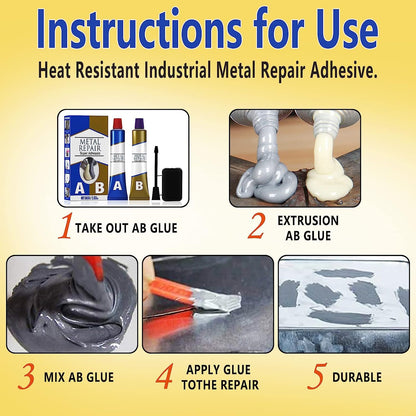Magic Repair  Super Adhesive (A+B), For all type of surfaces like metal, plastic, wood etc  Water Tank leakage, Plugging, Welding, Resistance to heat & cold- 100g (50g each)