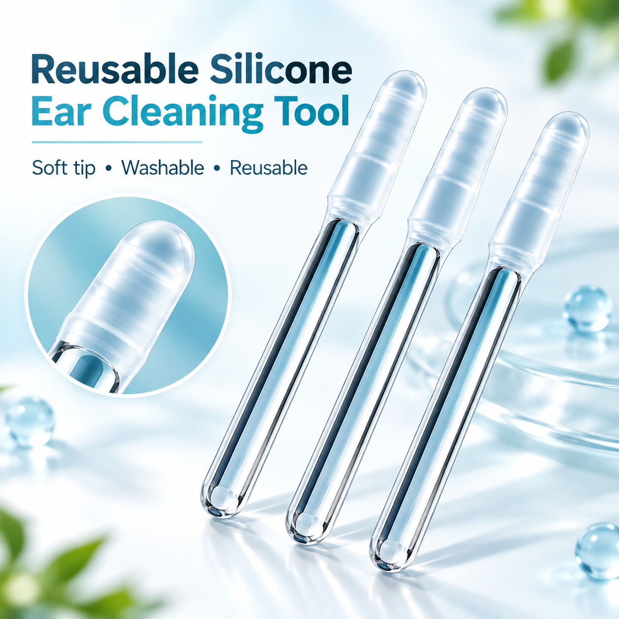 Pain-Free Silicone Ear Wax Remover | Gentle & Safe for Kids and Adults - 24pcs