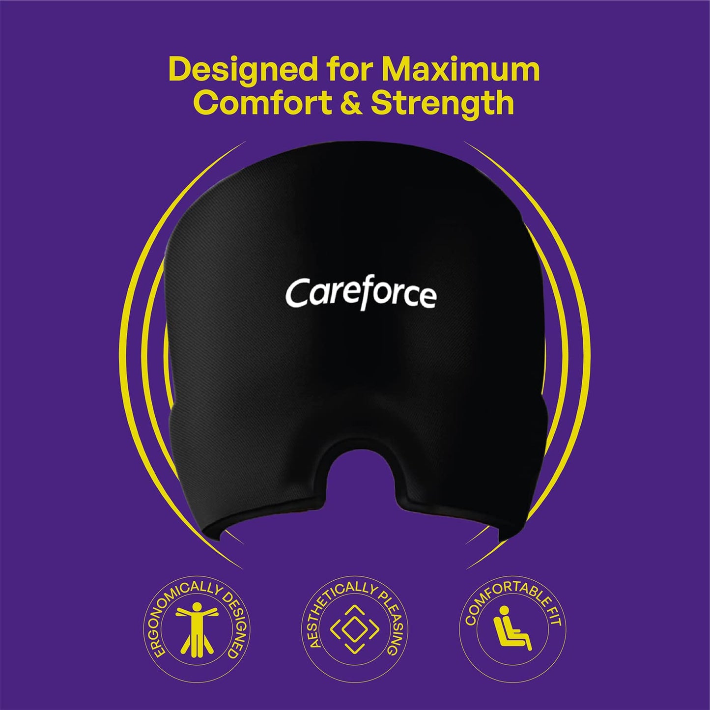 Migraine Relief Cap for Migraines, Headaches, Sinuses, Tension Relief Headache Relief Cap for Men & Women Hot & Cold Therapy Relaxing Thermax Migraine Miracle Cap, Migrane Relaxing Cap-Black